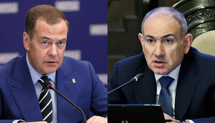 “Икки стул орасида ўтиришга ҳаракат қилган одам ерга қаттиқ йиқилади” — Медведев Пашинянни огоҳлантирди